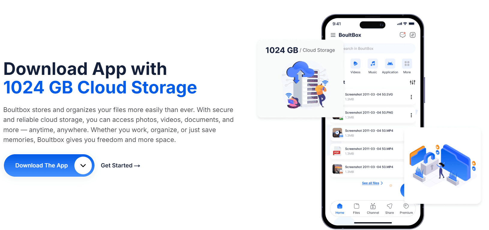 BoultBox – 100GB Cloud Storage App